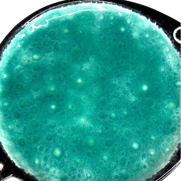 Paola Navone Fish Dish Set of 2 MCM Style Pottery Plates Made in Portugal - Picture 7 of 11